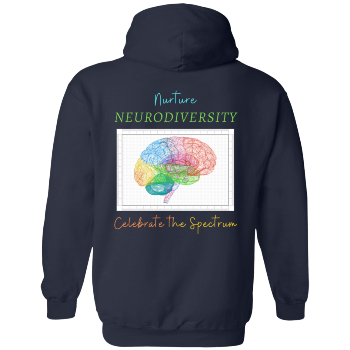 Nurturting Neurodiversity Zip Up Hooded Sweatshirt