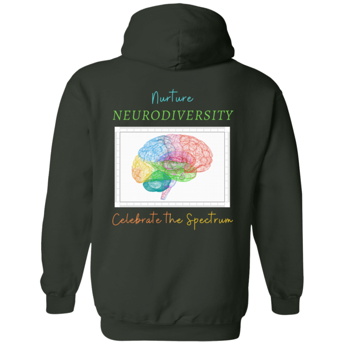 Nurturting Neurodiversity Zip Up Hooded Sweatshirt
