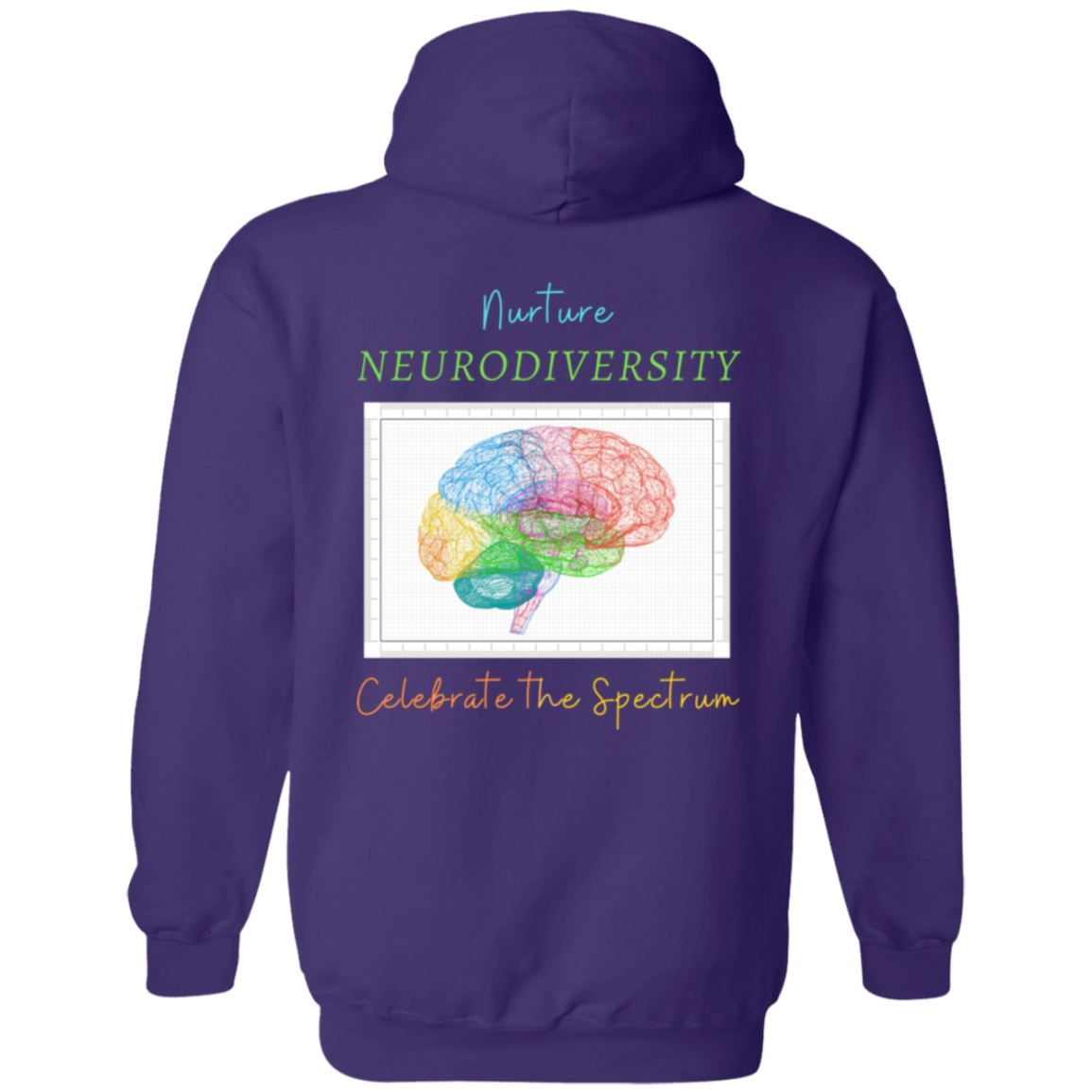 Nurturting Neurodiversity Zip Up Hooded Sweatshirt