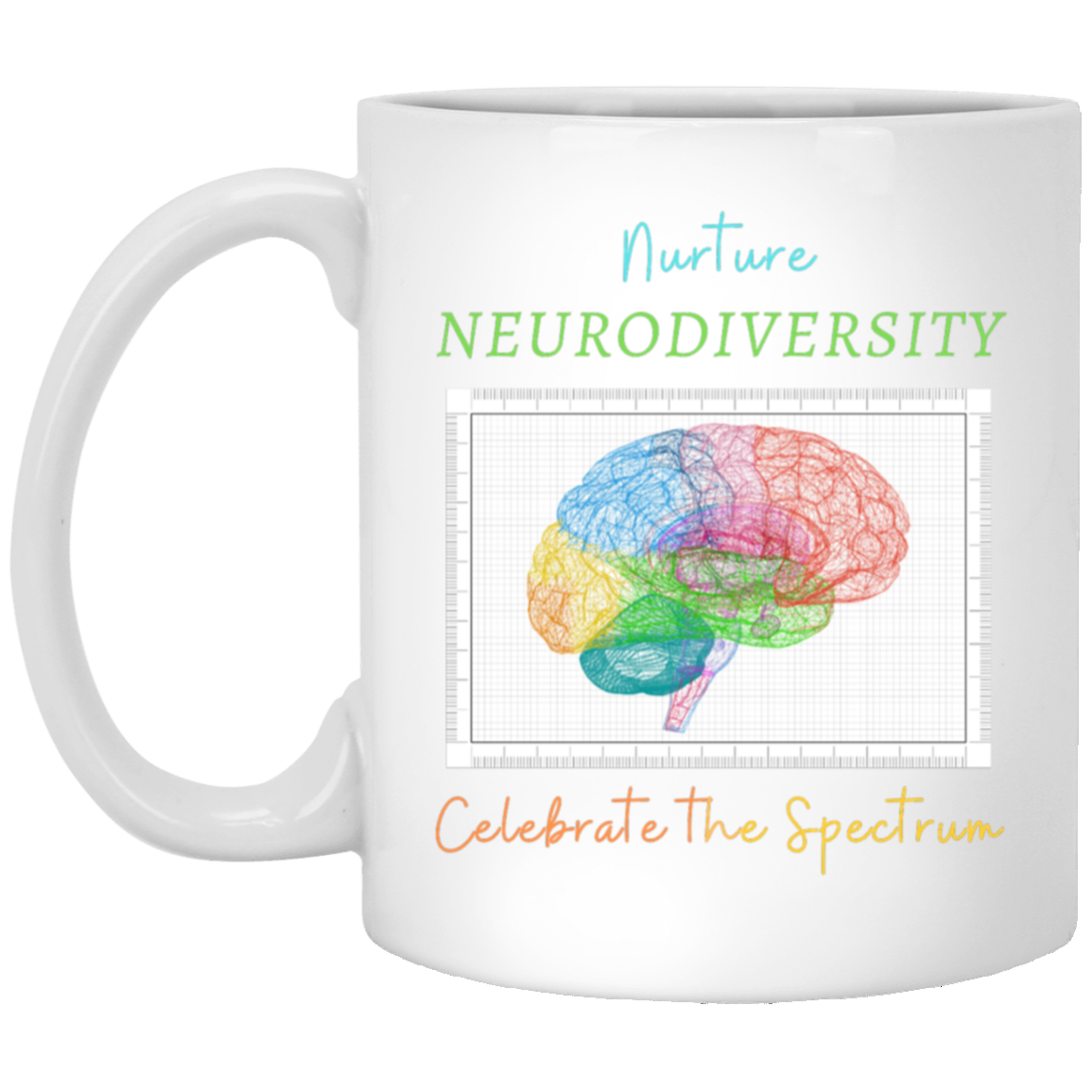 Nurture Neurodiversity White Mug