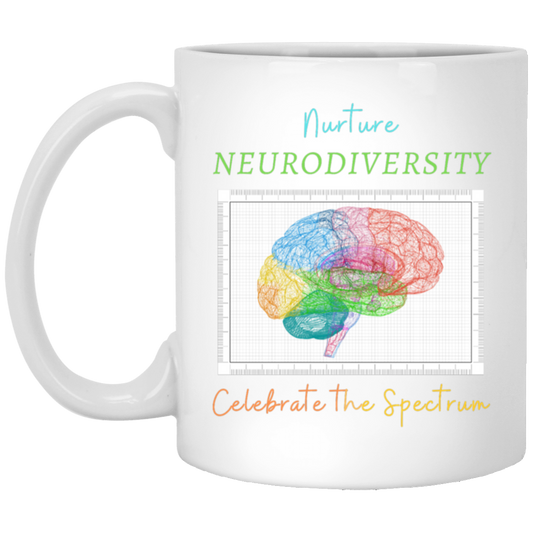 Nurture Neurodiversity White Mug